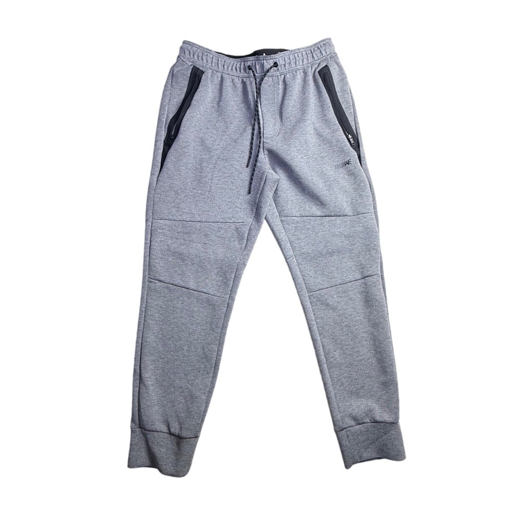 American Eagle AE Active 24/7 Joggers Mens Small Gray Tapered Sweatpants-2428